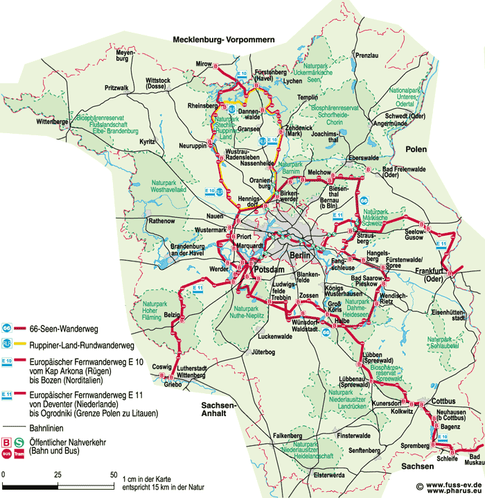 Übersichtskarte wanderAbschnitte