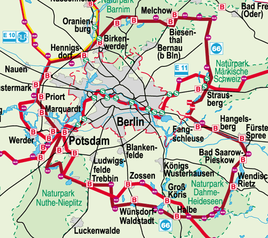 Übersichtskarte Etappen