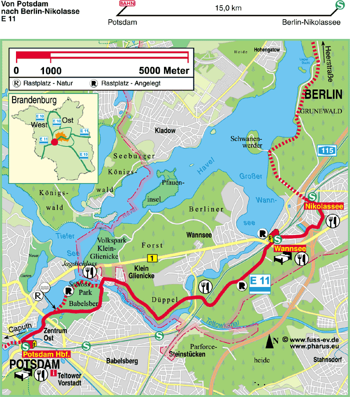 Potsdam  –  Berlin Nikolassee