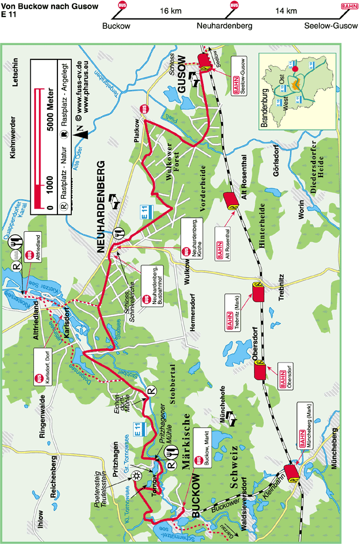E11: Buckow  –  Neuhardenberg  –  Gusow