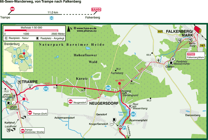 66: Trampe  –  Neugersdorf  –  Falkenberg/Mark