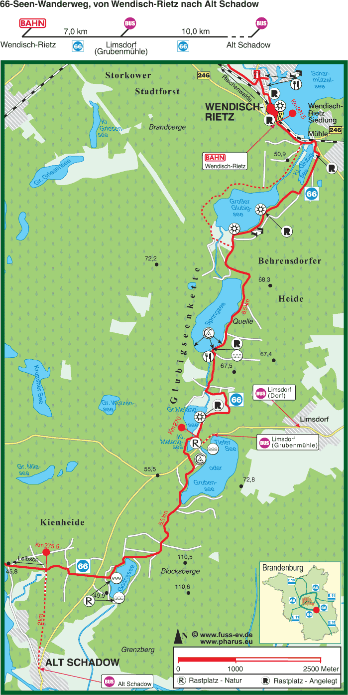 Wendisch-Rietz  –  Limsdorf  –  Alt Schadow